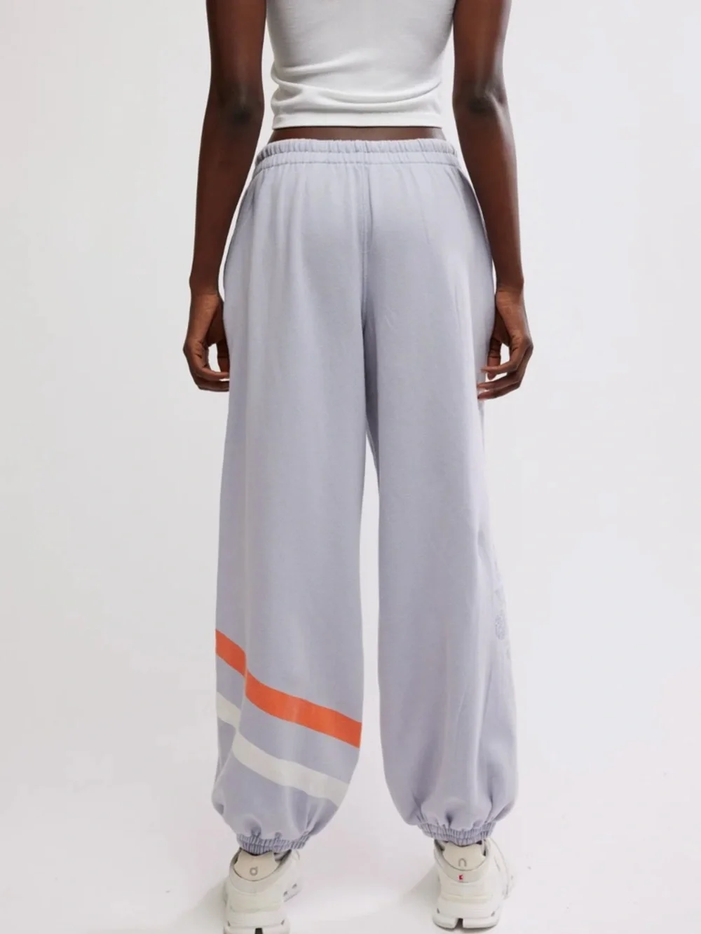 Free People ALL STAR LOGO PANTS - Steel Sport - Picture 3 of 3
